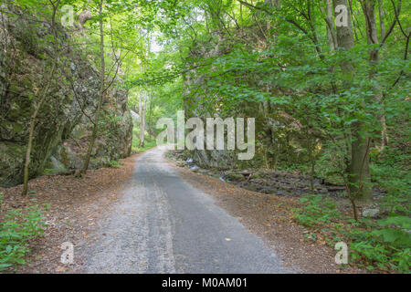 Slovakia - The the way in Zadielska valley in national park Slovensky Kras. Stock Photo