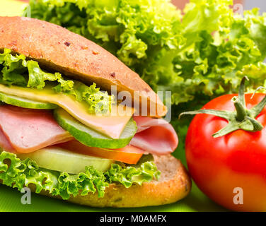 Cheese Ham Roll Representing Delicatessen Healthy And Rolls Stock Photo