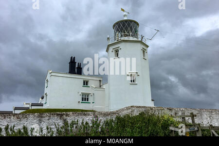 Lighthouse in rainy day Stock Photo