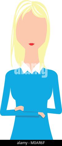 Abstract woman avatar Stock Vector