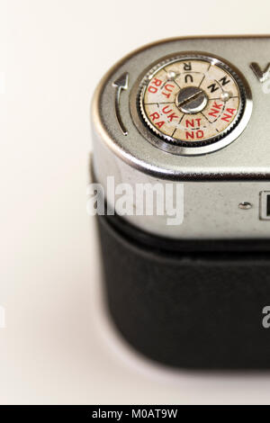 Vintage photo camera isolated on white background Stock Photo