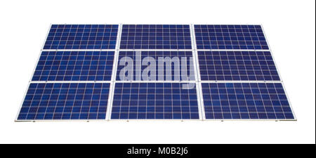 Solar panel isolated on a white background Stock Photo