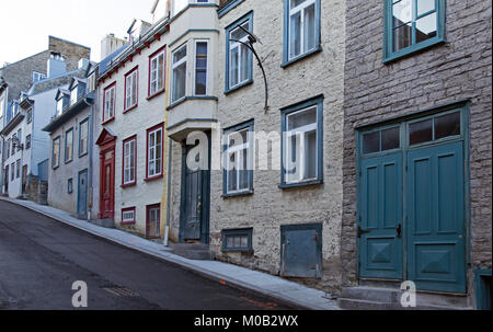 Victorian style houses facade taken in Canada Stock Photo