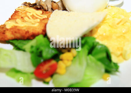 Close up of the breakfast. Stock Photo