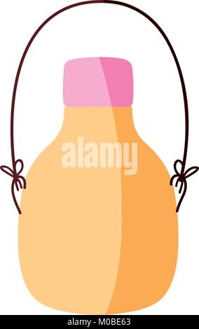 colorful middle mason jar with wire handle Stock Vector