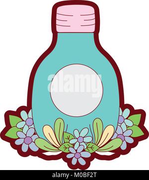 line color happy mason glass kawaii with arms and legs Stock Vector