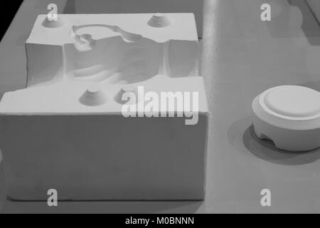 white mould for ceramic slip casting production process ; toilet bowl ...