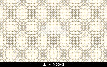 Golden Geometric Pattern 9v1, Increased. Seamless Golden Pattern with Lines, Rhombuses and Circles in Frames on White Background. Can Use for Wrapping Stock Vector