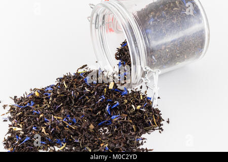 Earl Grey French Blue tea (bergamot and cornflower, by Mariage Freres Stock  Photo - Alamy