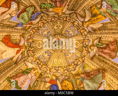 LORETO,Italy - juli 16, 2016: Interior of Basilica of Santa Casa, the Shrine of the Holy House of Virgin Mary. The Sanctuary is the first internationa Stock Photo
