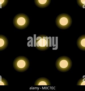 Seamless pattern with suns on dark background. Vector Illustration Stock Vector