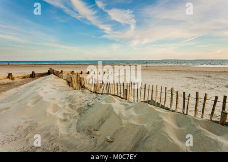 Sunset on West Wittering beach, West Sussex, England. Stock Photo