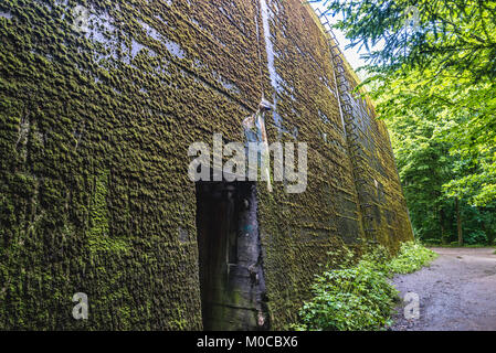 One of the bunkers in Mamerki (German: Mauerwald) bunker complex - former headquarters of Nazi Germany Land Forces High Command in Poland Stock Photo