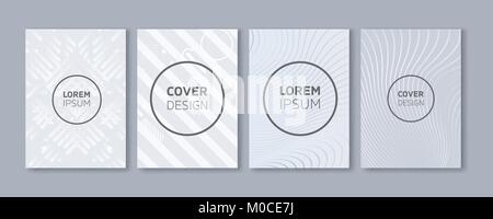 Minimal Vector Covers Design. Cool Black and White Diagonal Stripes Flat Geometric Illustrations. Future Poster Template. Stock Vector