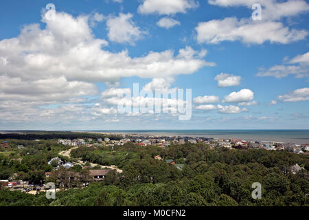 NC01359-00...NORTH CAROLINA - View south from the Observation Deck of the Currituck Beach Lighthouse on the Outer Banks at Corrola. Stock Photo