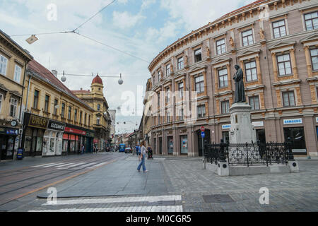 Streets of Zagreb Croatia at the old center of Zagreb Stock Photo