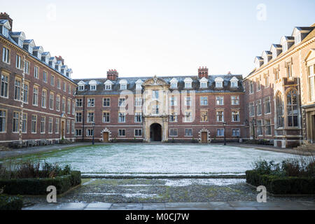 Cambridge UK in the winter Stock Photo