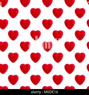 Big Red Heart Seamless Pattern Wrapping Paper Textile Template Happy  Valentines Day Sign Symbol White Background Love Card Isolated Flat Design  Stock Illustration - Download Image Now - iStock