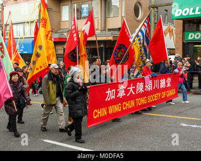 VANCOUVER, CANADA - February 2, 2014: Chin Wing Chun Tong society of ...