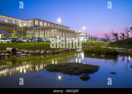 Taiwan High Speed Rail THSR Miaoli Station Stock Photo