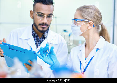 Young Scientists Working in Lab Stock Photo