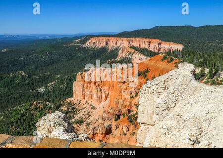 A view from Rainbow Point, Bristlecone Loop Trail, Bryce National Park, Kanab, UT Stock Photo