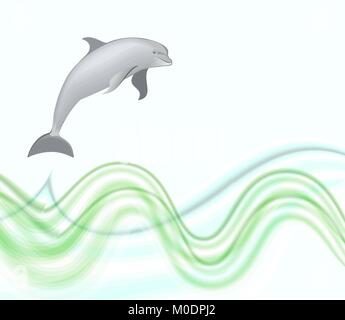 Vector Dolphin. Stock Vector