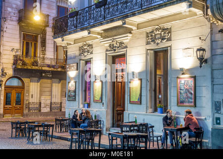 Buenos Aires Argentina,historic center,San Telmo Plaza Dorrego,night evening,Todo Mundo Club,restaurant restaurants food dining cafe cafes,restobar,si Stock Photo