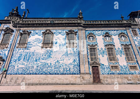 Traditional facade od Porto with ceramic tiles Stock Photo