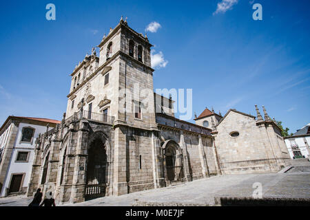 City Cathedral in Braga, Portugal. Stock Photo