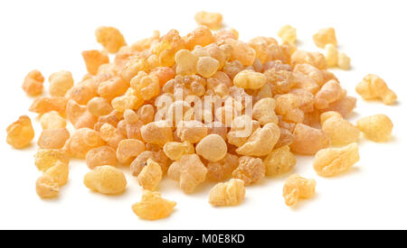 Pure Organic Frankincense Resin isolated on the white background Stock Photo