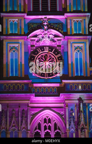 London, UK. 20th Jan, 2018. Detail of the Light of the Spirit Chapter 2, created by Patrice Warrener, projected at Westminster Abbey, is part of Lumiere London 2018. The city-wide light festival organised by The Mayor of London and Artichoke is expected to draw up to 1.25 million visitors over its four-day run 18th-21st January in London, UK. 20th January 2018. Credit: Antony Nettle/Alamy Live News Stock Photo