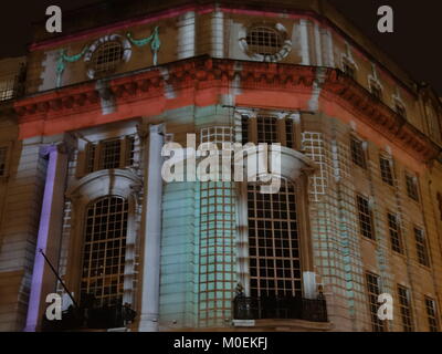 London, UK. 21st Jan, 2018. Lumiere festival takes place at Regent street and Oxford circus, London, UK Credit: Nastia M/Alamy Live News Stock Photo