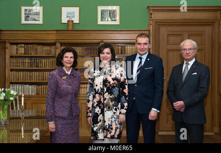 Stockholm, Sweden, 19th January, 2018. From 17 to 19 January, Iceland's President Guðni Thorlacius Jóhannesson, visiting Sweden.