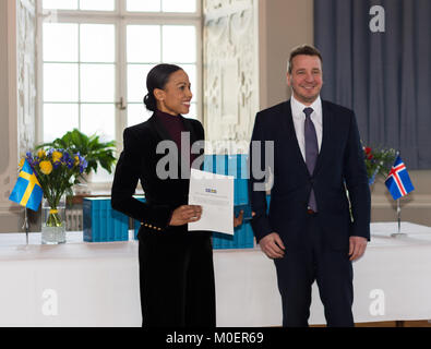 Stockholm, Sweden, 19th January, 2018. From 17 to 19 January, Iceland's President Guðni Thorlacius Jóhannesson, visiting Sweden.