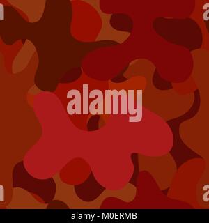 abstract vector chaotic spotted seamless pattern - red Stock Vector