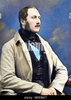 Hand-coloured daguerreotype of Prince Albert in 1848 -  William Edward Kilburn Stock Photo