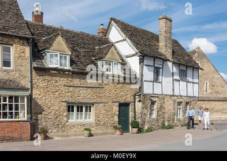 Period buildings, High Street, Lacock, Wiltshire, England, United Kingdom Stock Photo