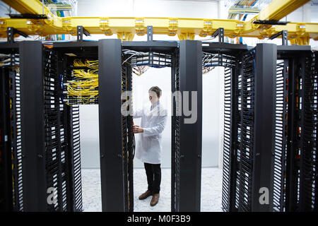 Working in mining farm Stock Photo