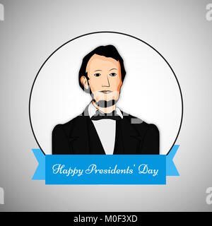 illustration of USA Presidents Day background Stock Photo