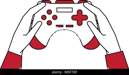 Gamepad for videogames Stock Vector