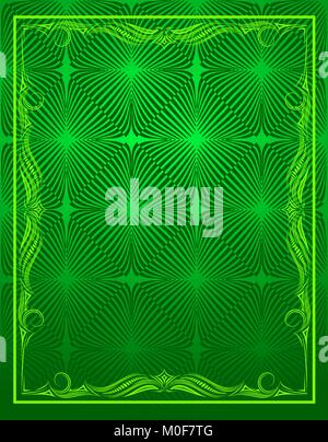 Decorative green frame. (EPS10) Stock Vector