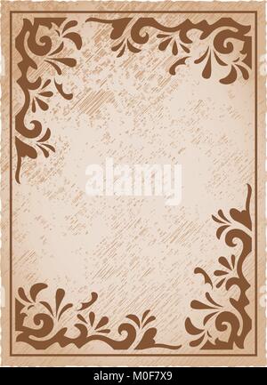 Massive vintage frame Stock Vector