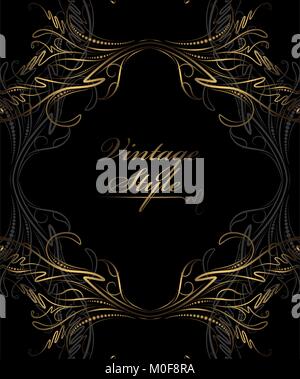 Elegant grey floral frame on white background Stock Vector Image & Art ...