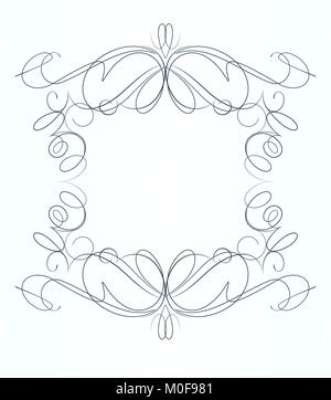 Decorative calligraphic vector frame. Stock Vector