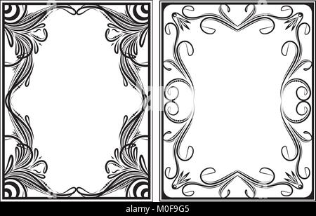 Pair of vector frames Stock Vector