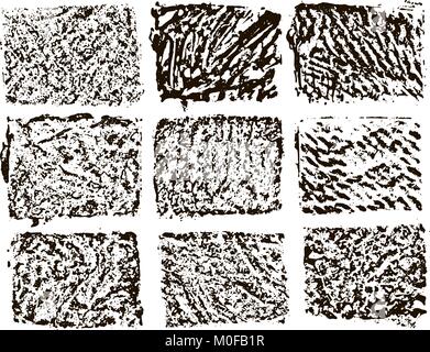 Set of 9 grunge backgrounds Stock Vector