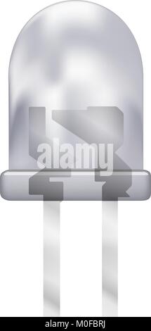 White led. Vector illustration. Stock Vector