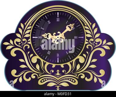 magic clock in vintage style vectorized (eps10) Stock Vector