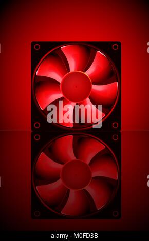 Computer cooler fan. EPS10 Stock Vector